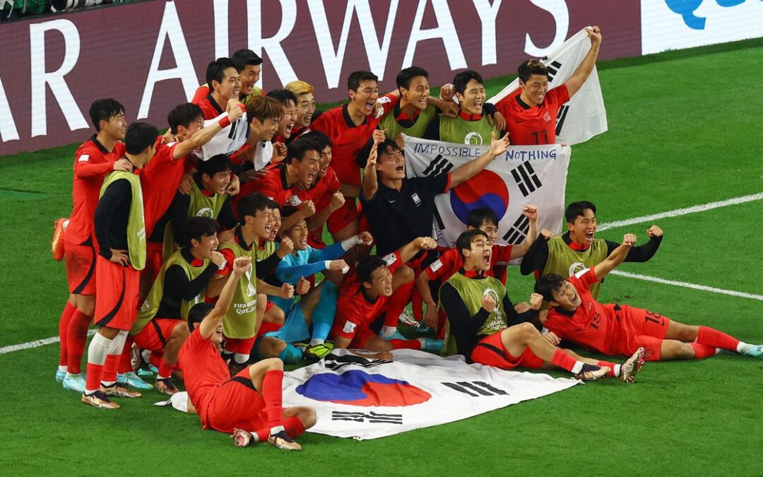 Coreia se classifica com virada sobre Portugal