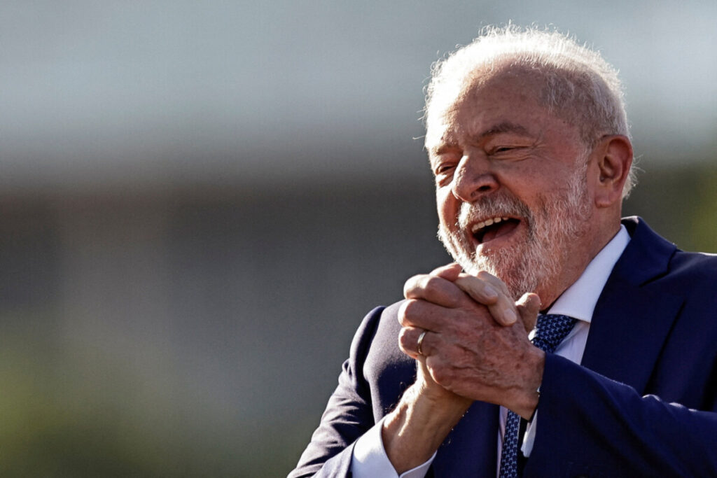 Presidente Lula durante cerimônia de posse em Brasília